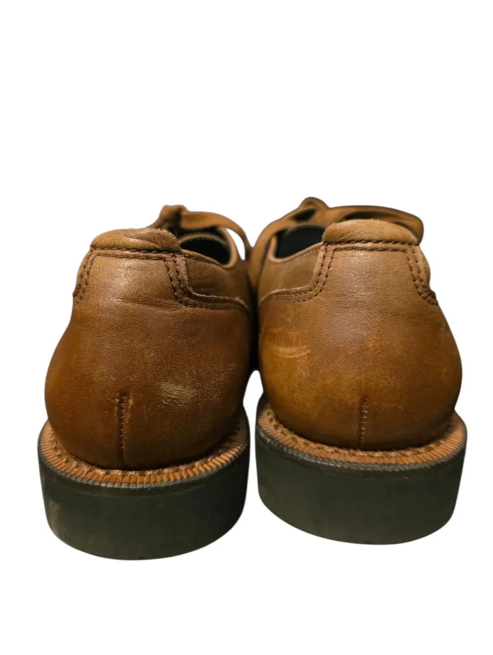 COACH Bleecker Wingtip Brogue Derby Shoes Brown Leather Lace-Up - Size 10D‎